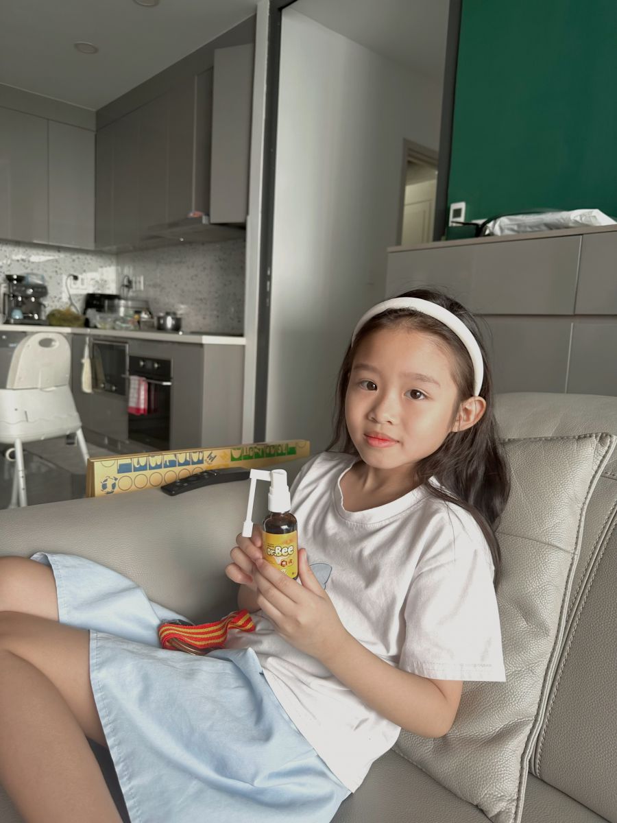 Sử dụng sản phẩm được chứng nhận giảm ho Dr.Bee