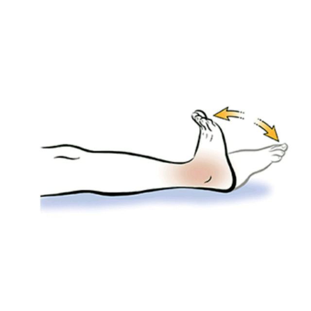 Bơm cổ chân, bàn chân giúp phục hồi tuần hoàn và hạn chế choáng khi đứng dậy sau ốm